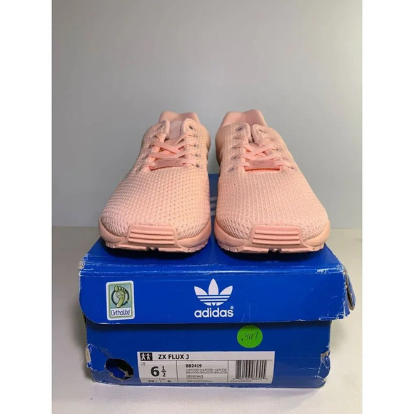 .4107 Adidas ZX FLUX J, Pink-US 6.5 Womens - Picture 2 of 5